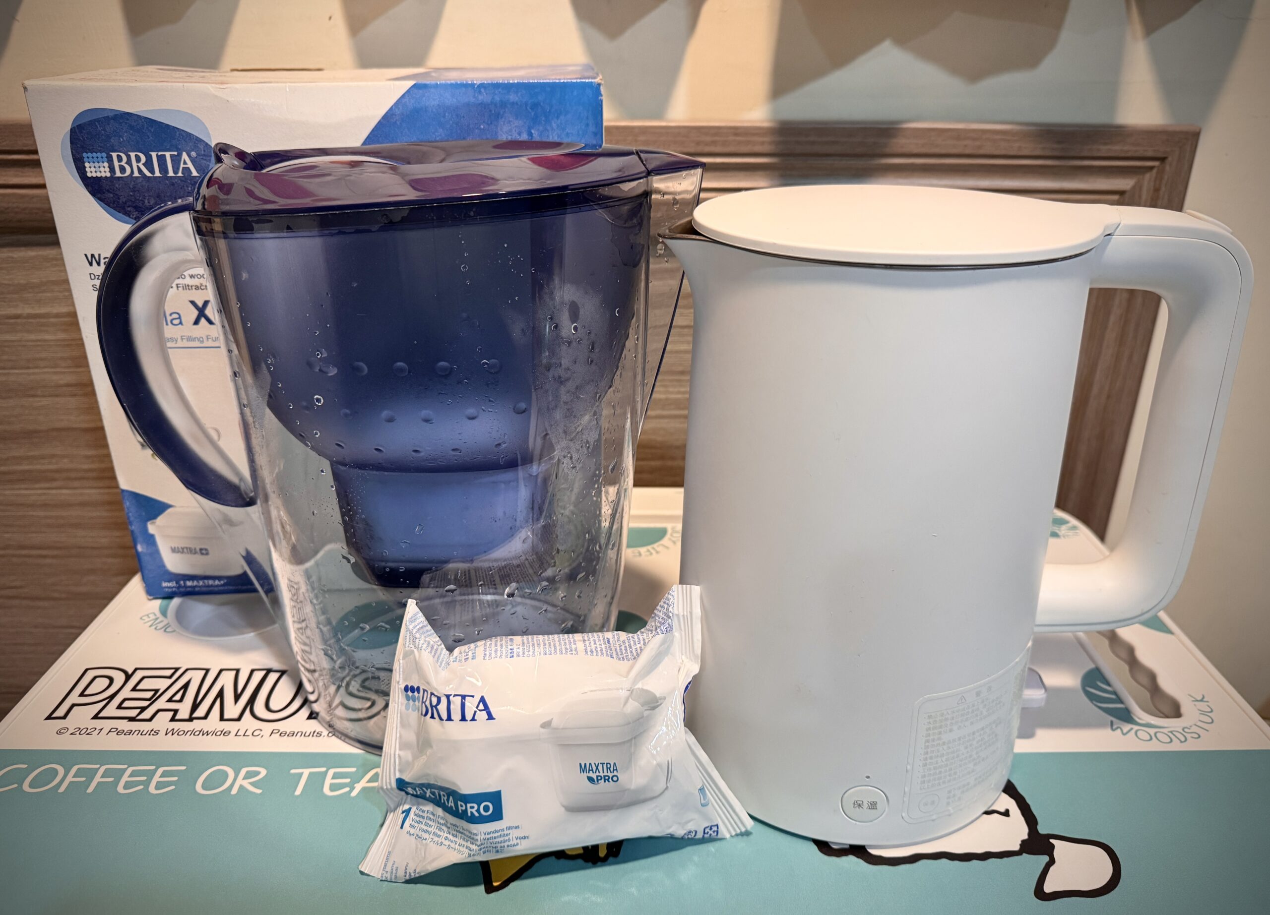 [開箱]米家恆溫電水壺1S，搭配Brita濾水壺和濾芯，享受乾淨好喝的水